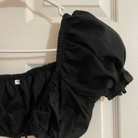 Black tie front top - Picture 3 of 3